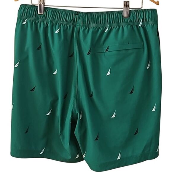 Nautica Men's Quick-Dry Multi-Logo 8" Swim Trunk Shorts - Size Large (NWT) - Picture 3 of 6